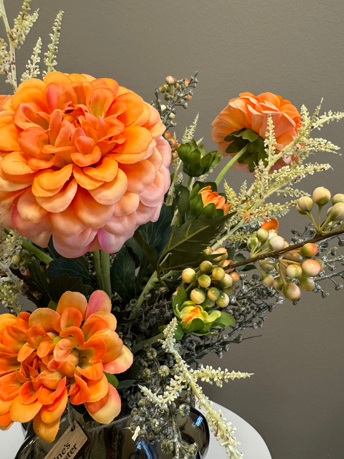 UNIKA orange georgine efterår