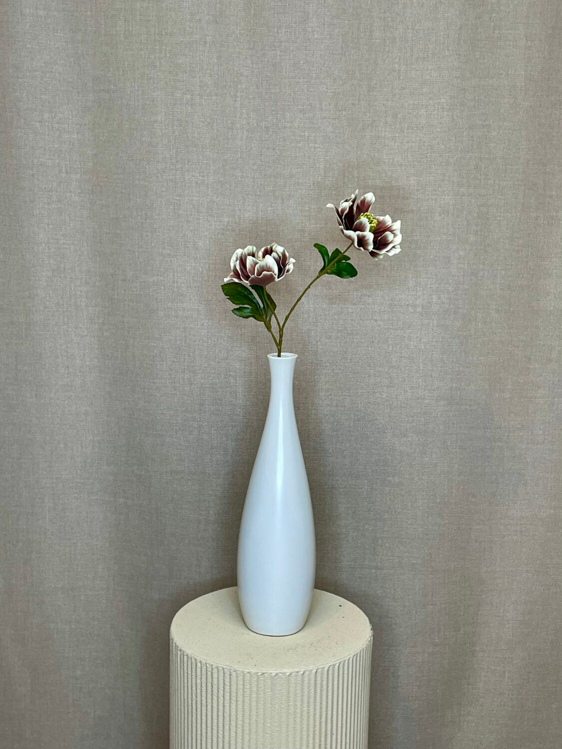 Julerose brun h 67 cm
