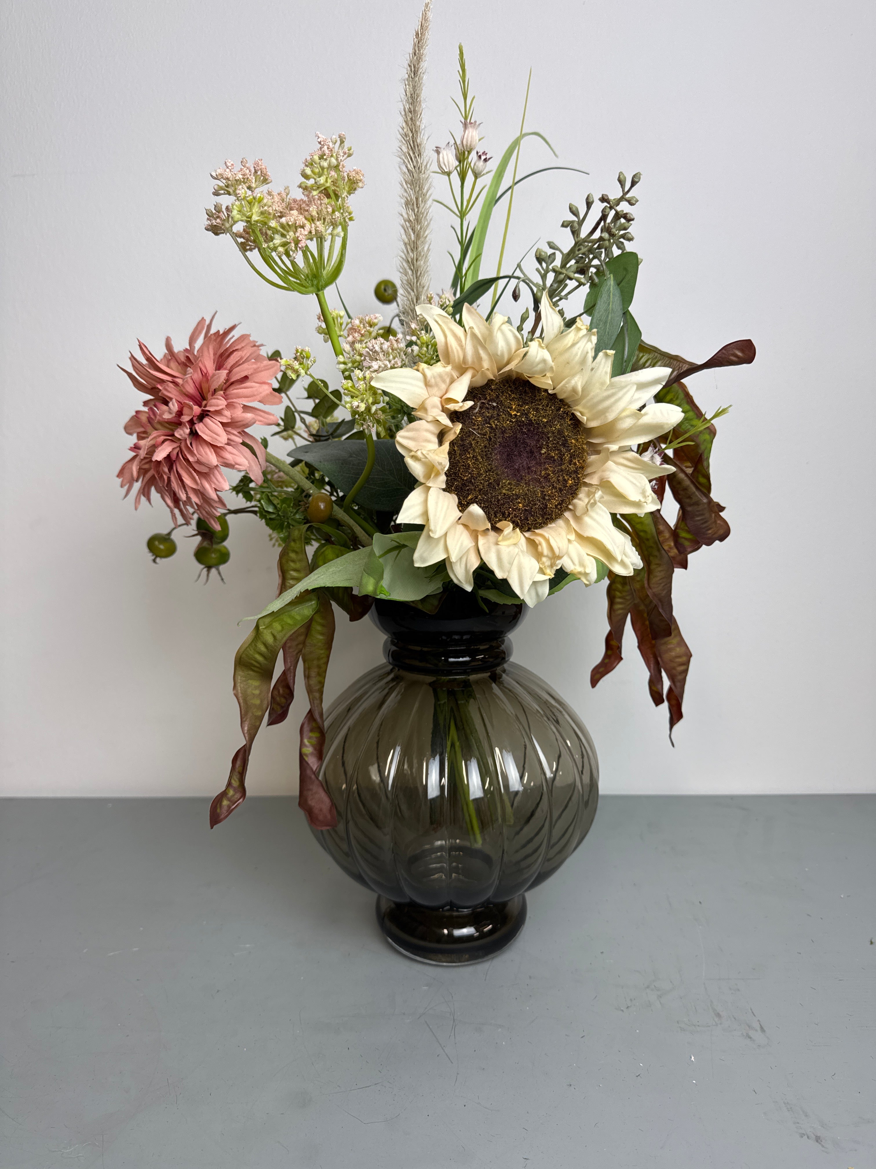 Buket hvid solsikke tilbud