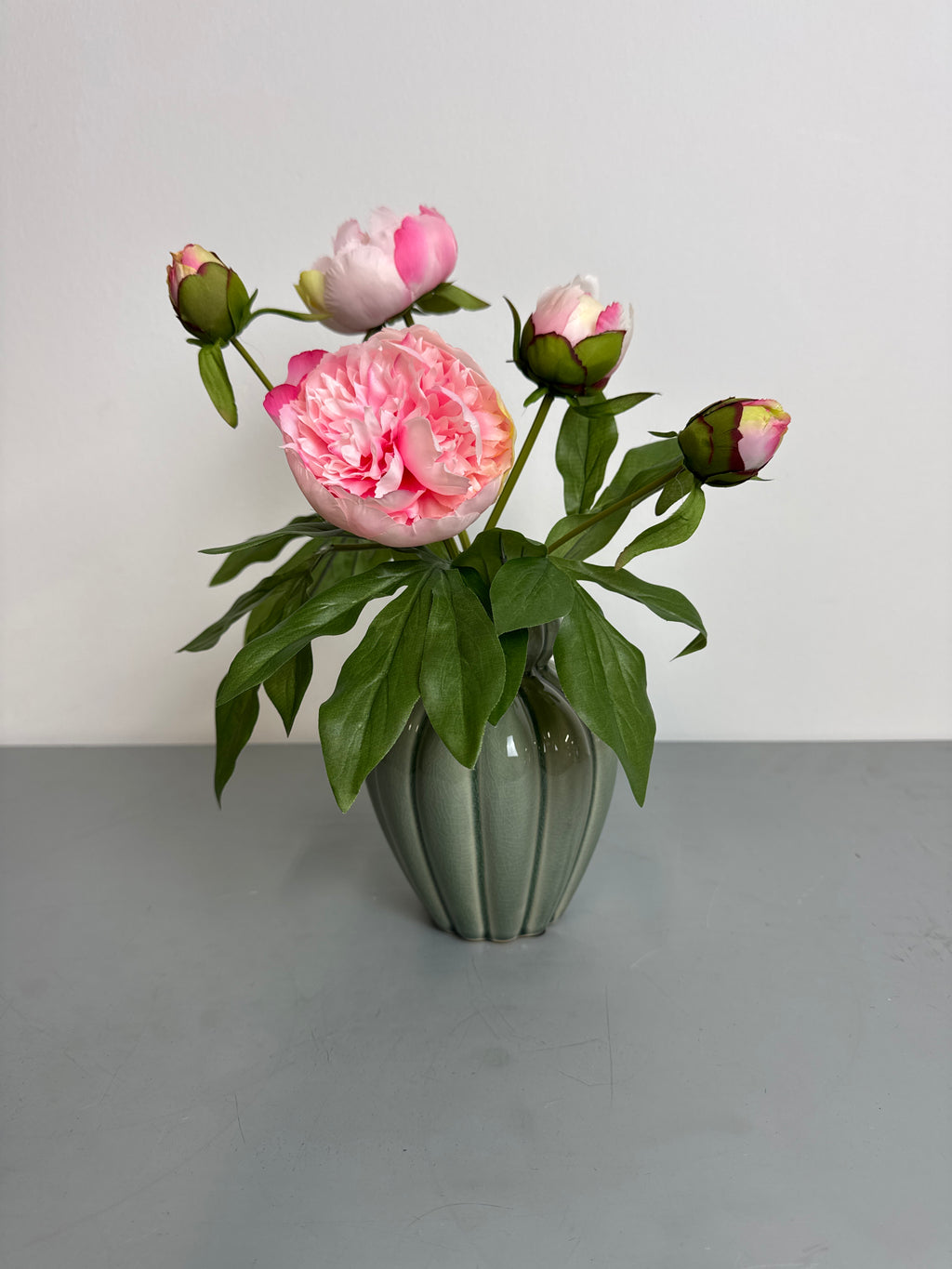 Pæon stilk 40 cm lyserød