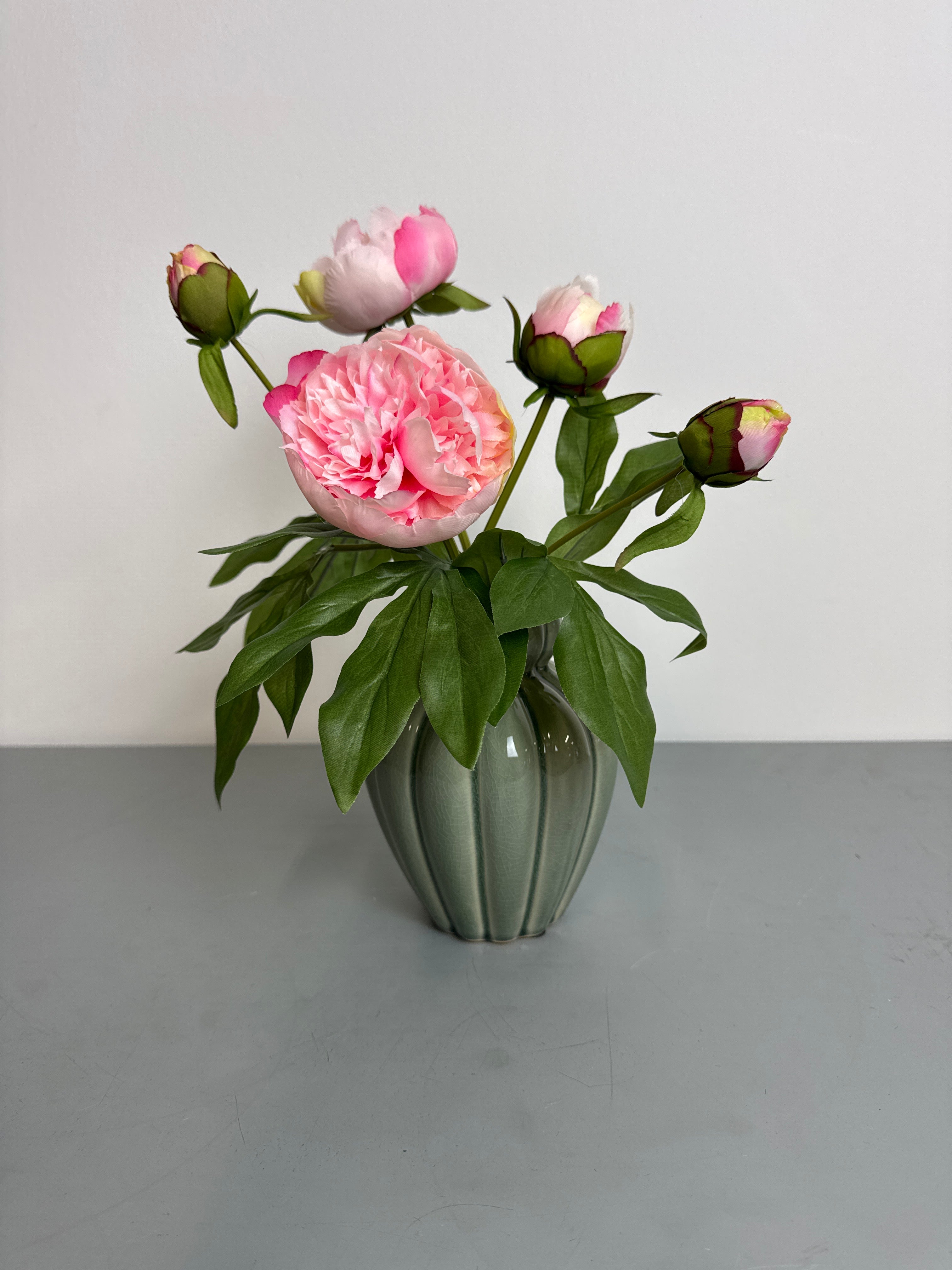 Pæon stilk 40 cm lyserød