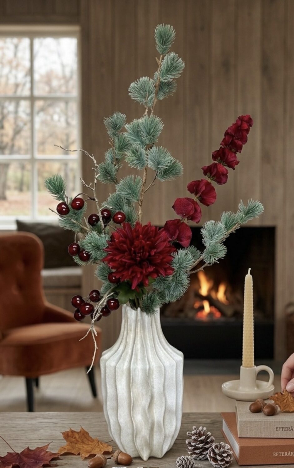 Chrysanthemum bordeaux h 68 cm