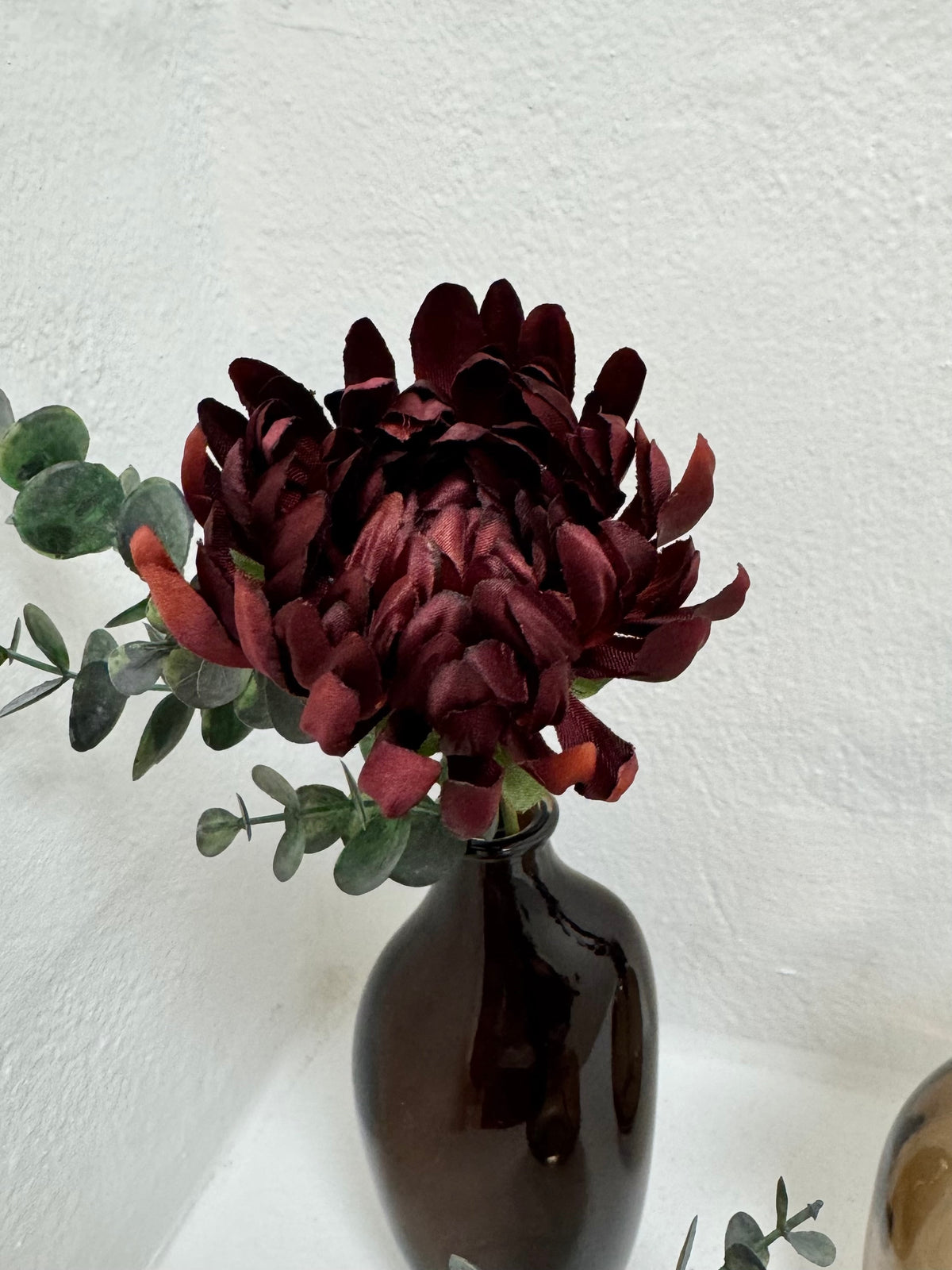 Vase sæt inkl. blomster (glas)