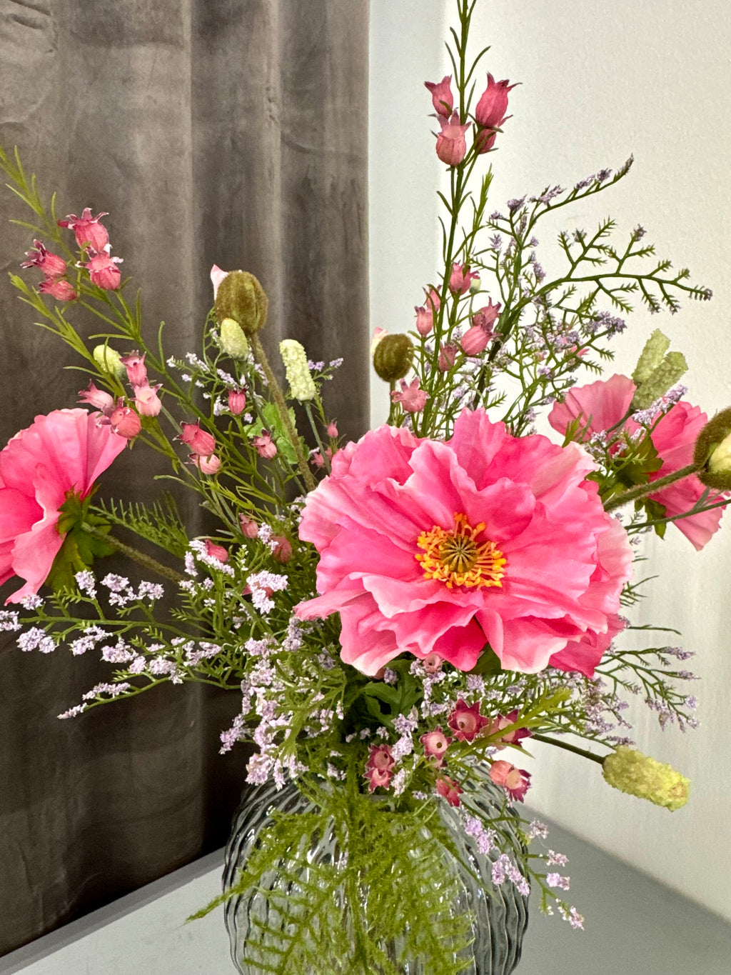 Pink valmue buket