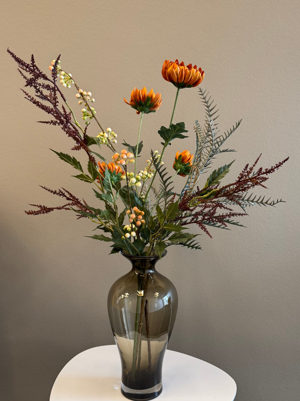 Mix med bla. Orange chrysanthemum
