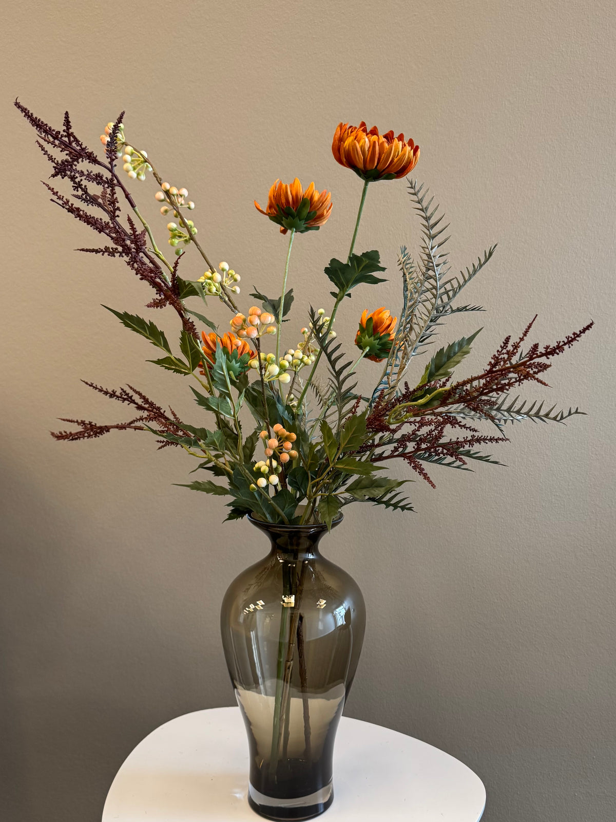 Mix med bla. Orange chrysanthemum