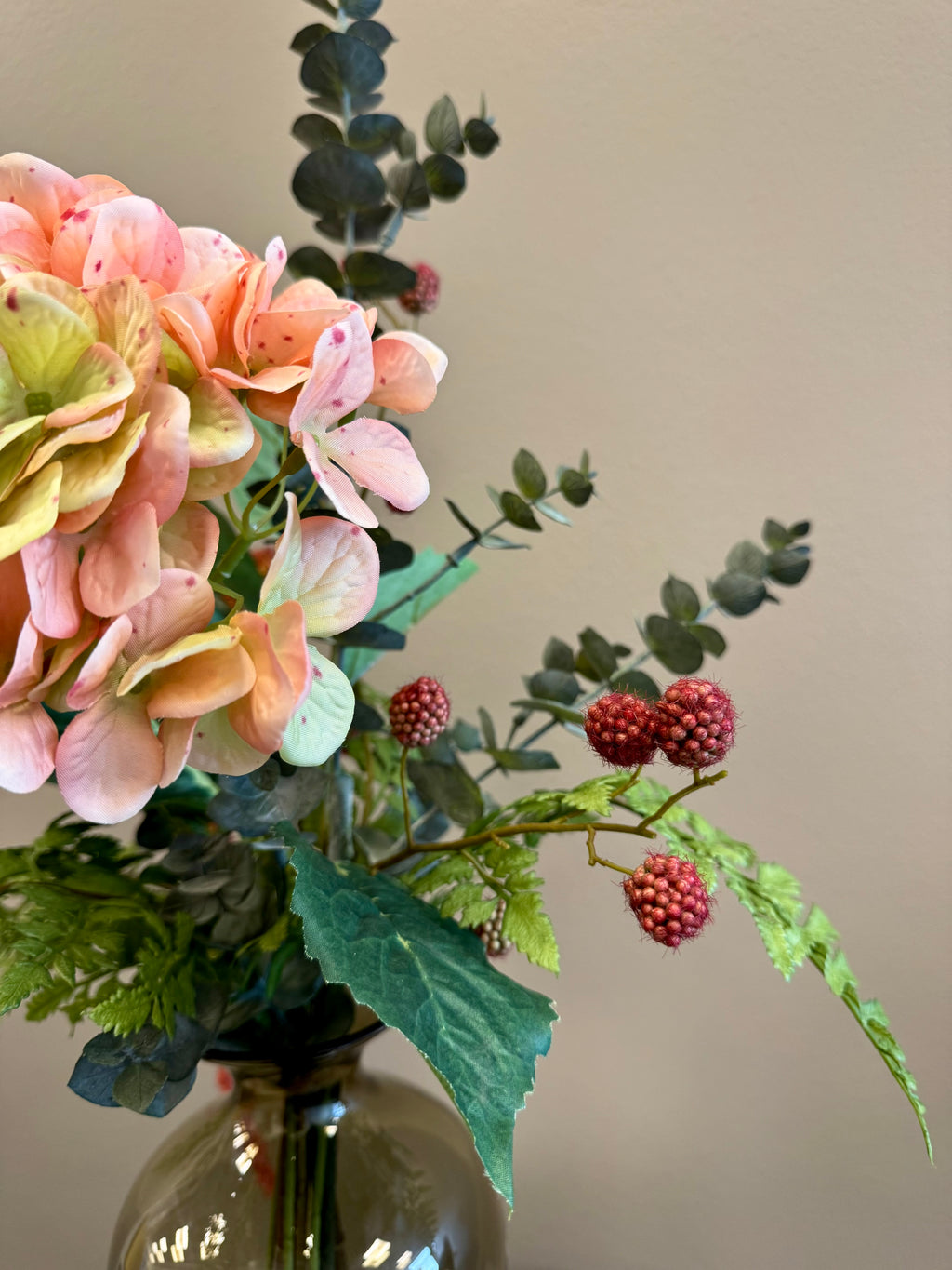 Hortensia peach buket
