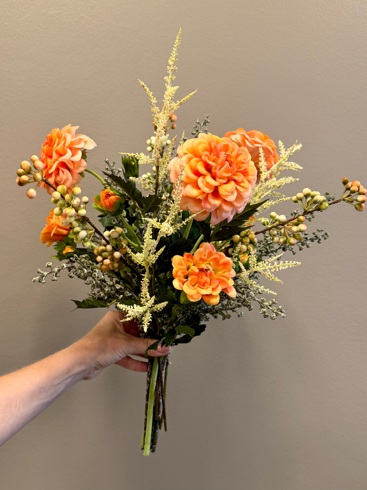 UNIKA orange georgine efterår