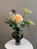 Peach Rose buket 10