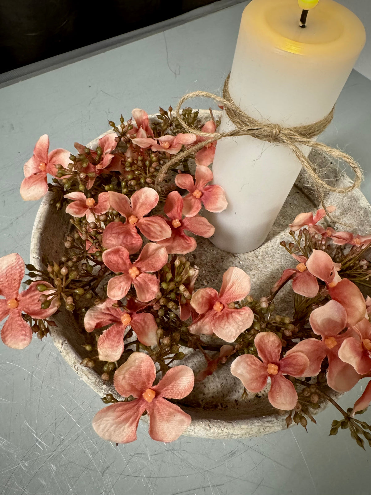 Blomster ranke & LEDlys