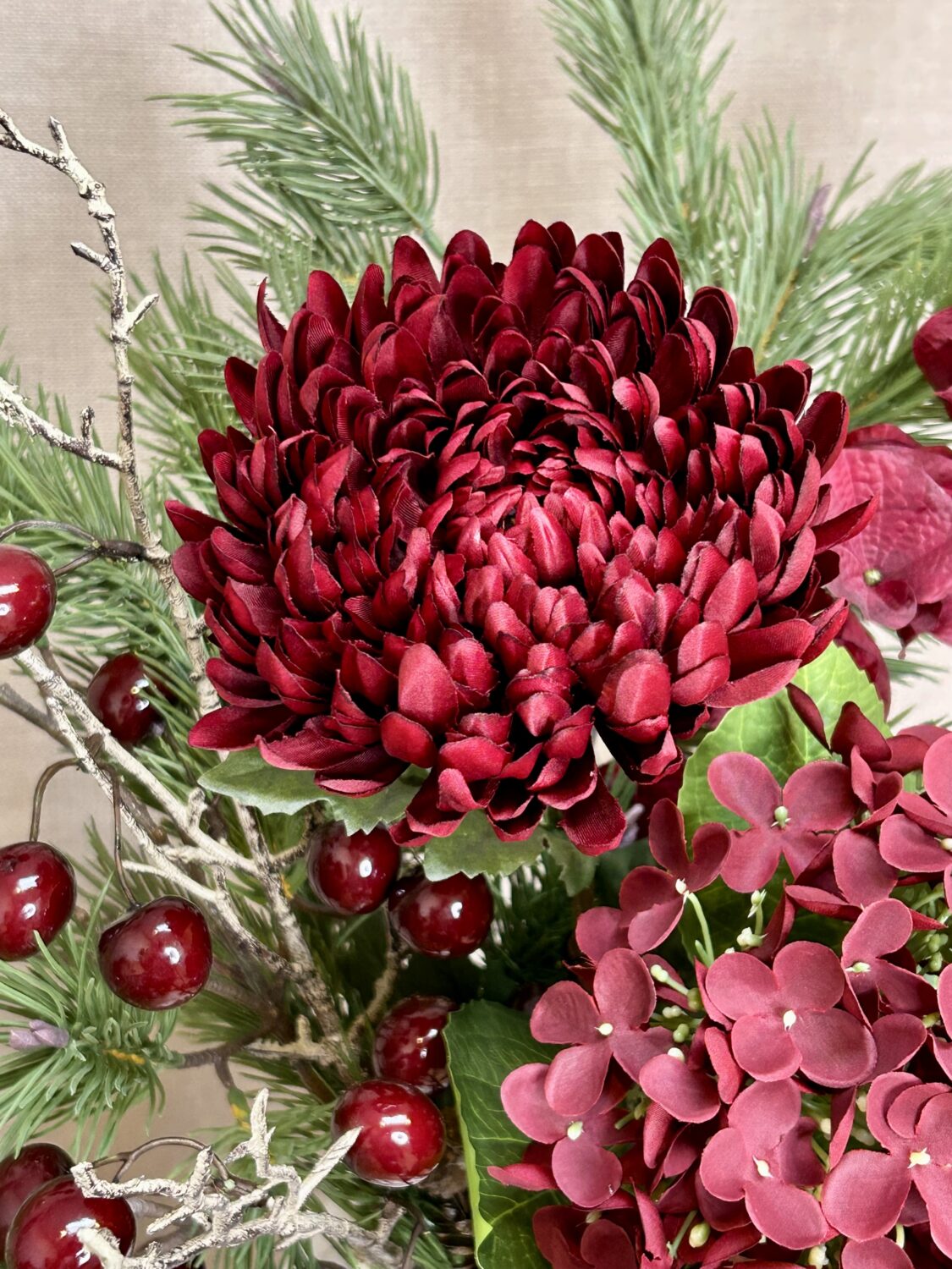 Chrysanthemum bordeaux h 76 cm