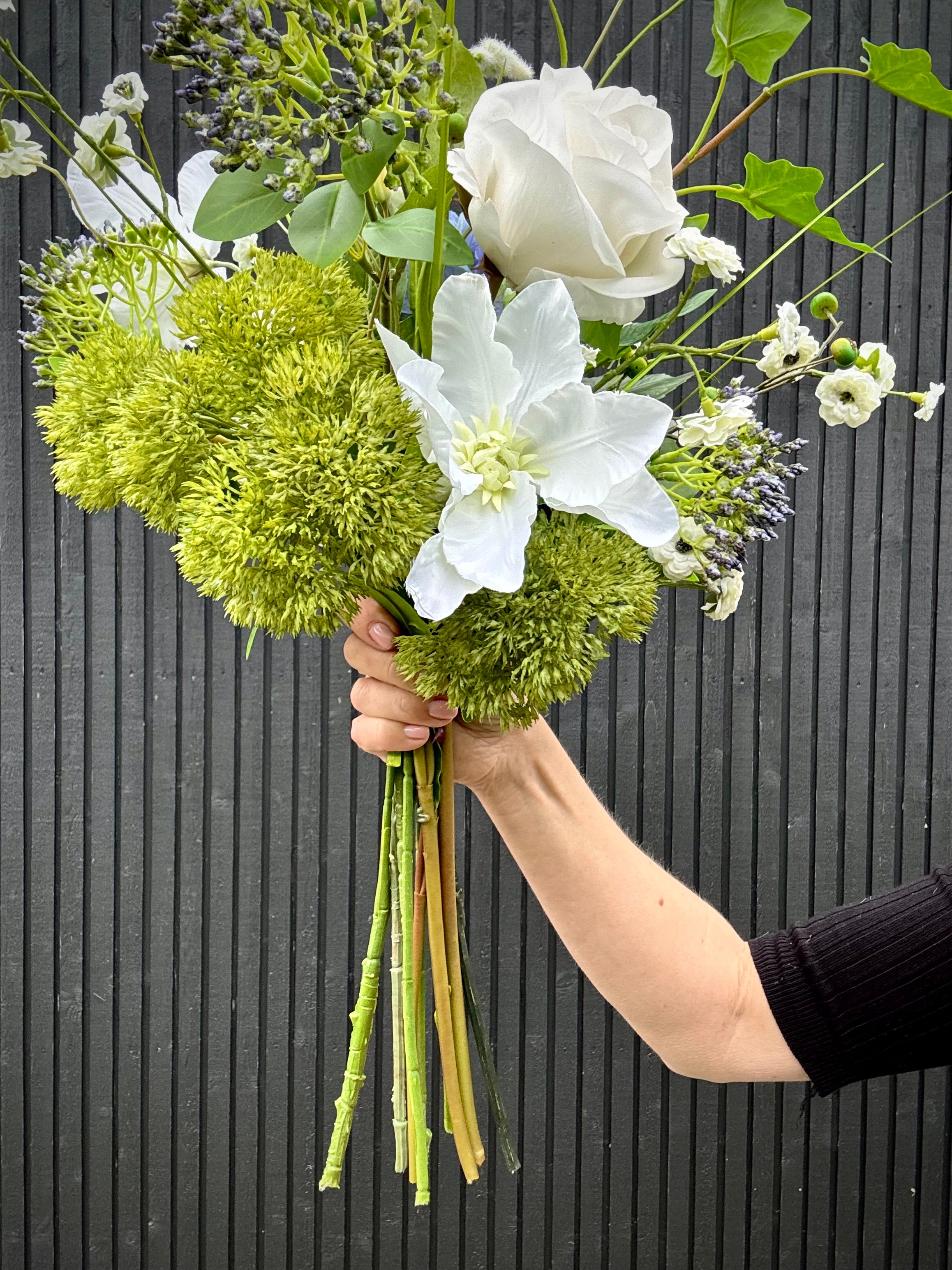 Deluxe blå hortensia buket