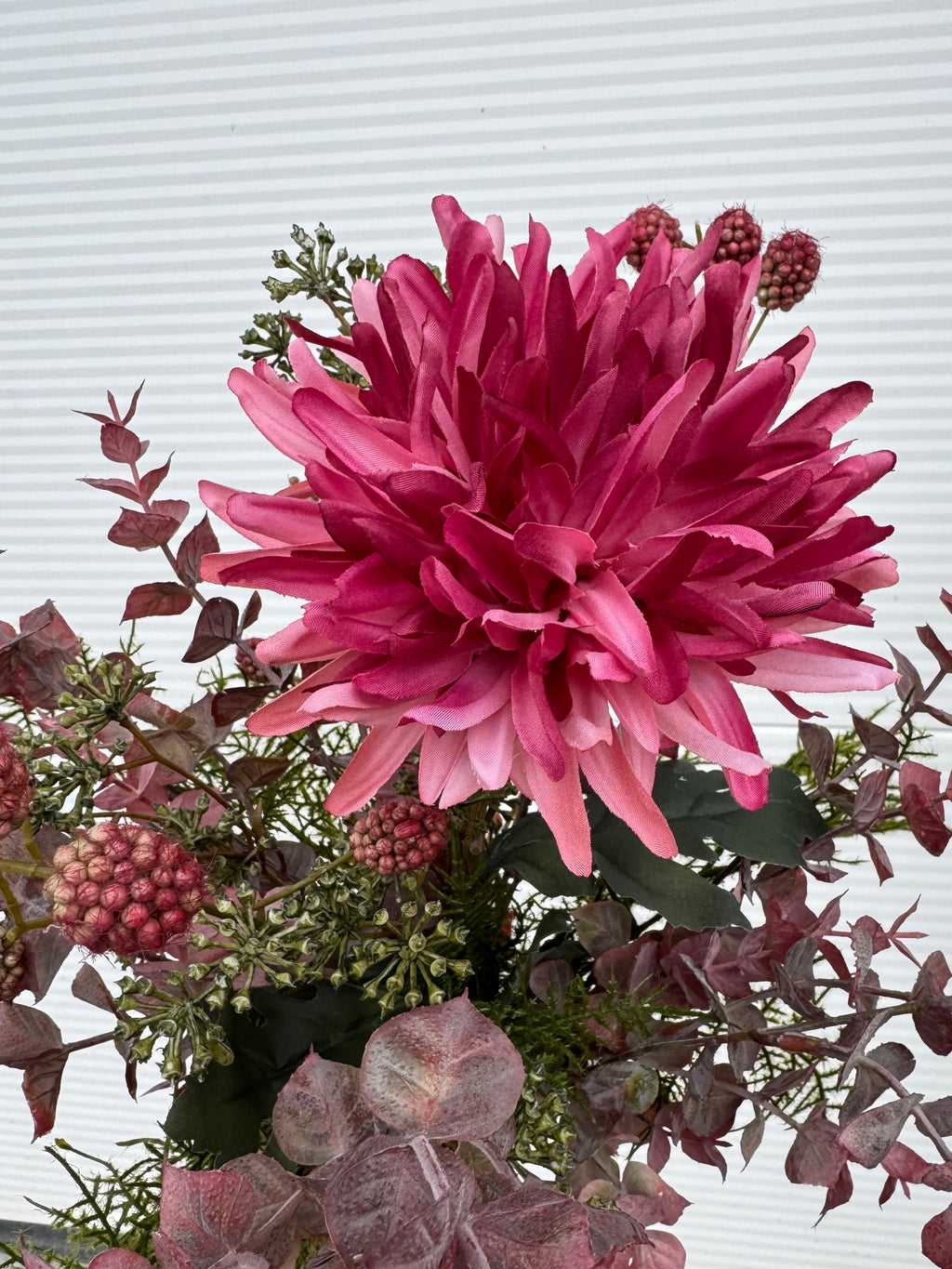 Pink dahlia buket efterår