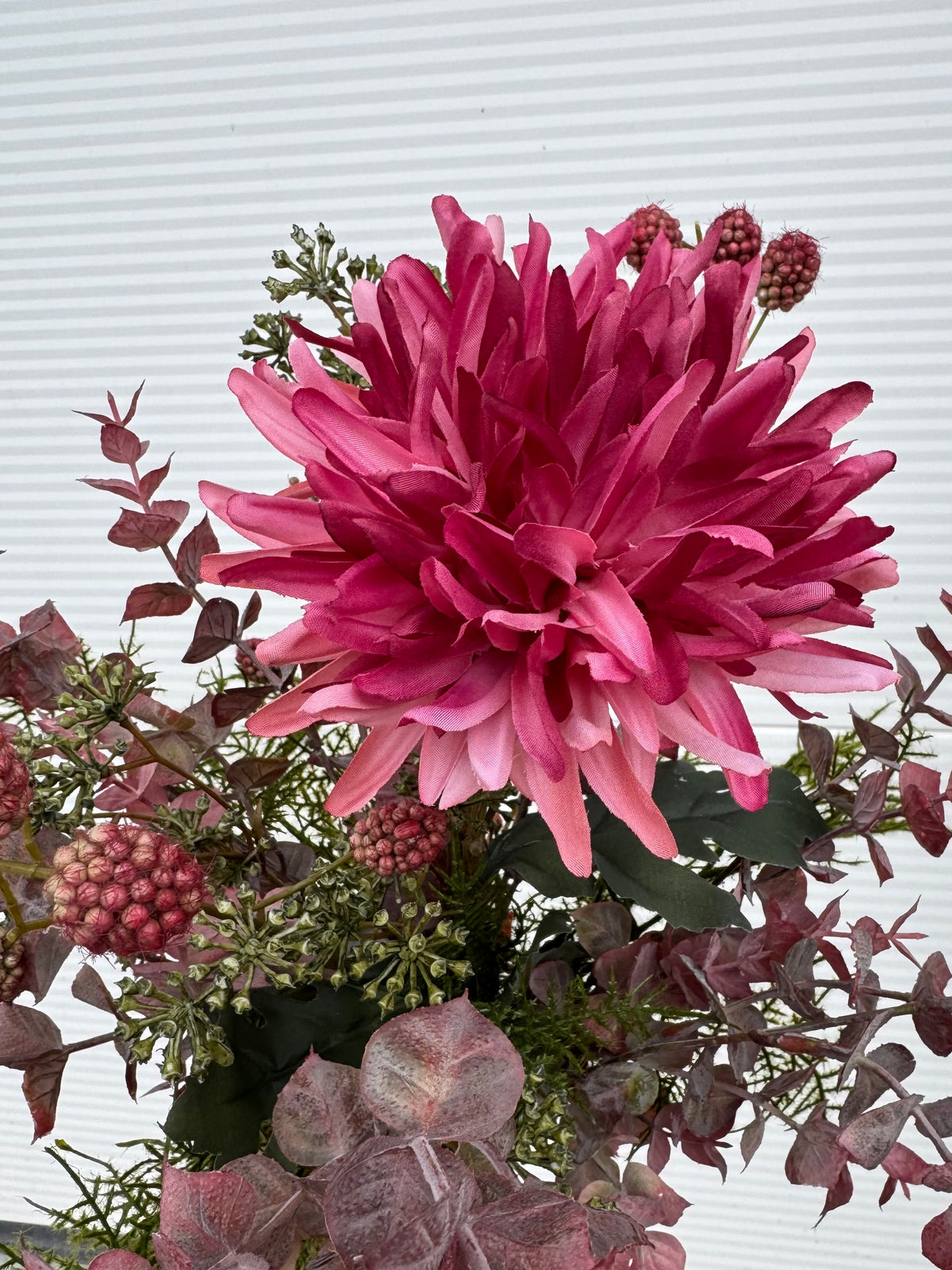 Pink dahlia buket efterår