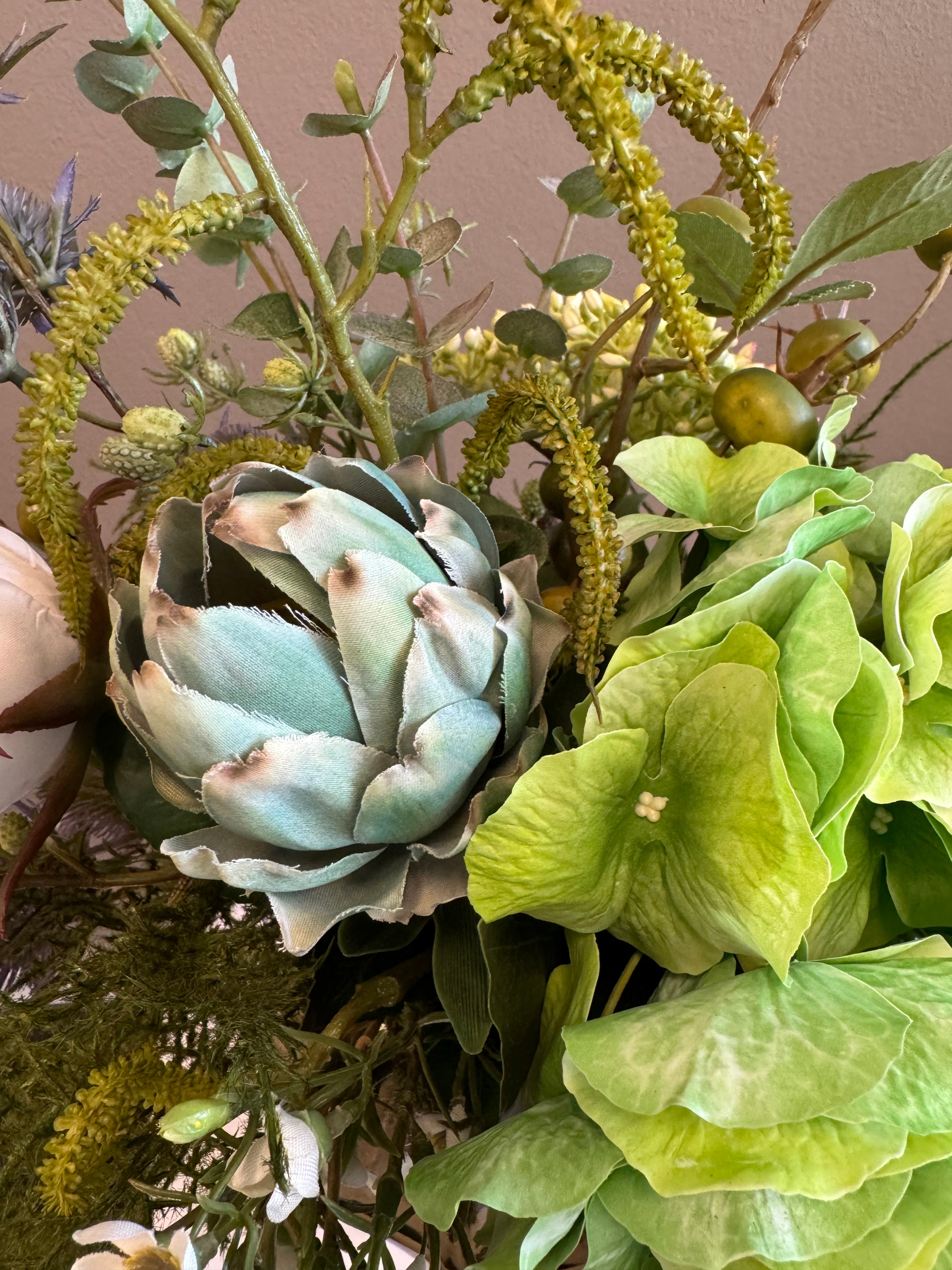 Efterår grøn hortensia
