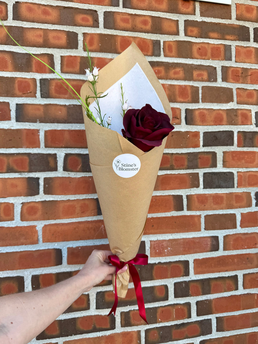 Lille rød Deluxe Rose buket