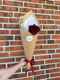 Lille rød Deluxe Rose buket