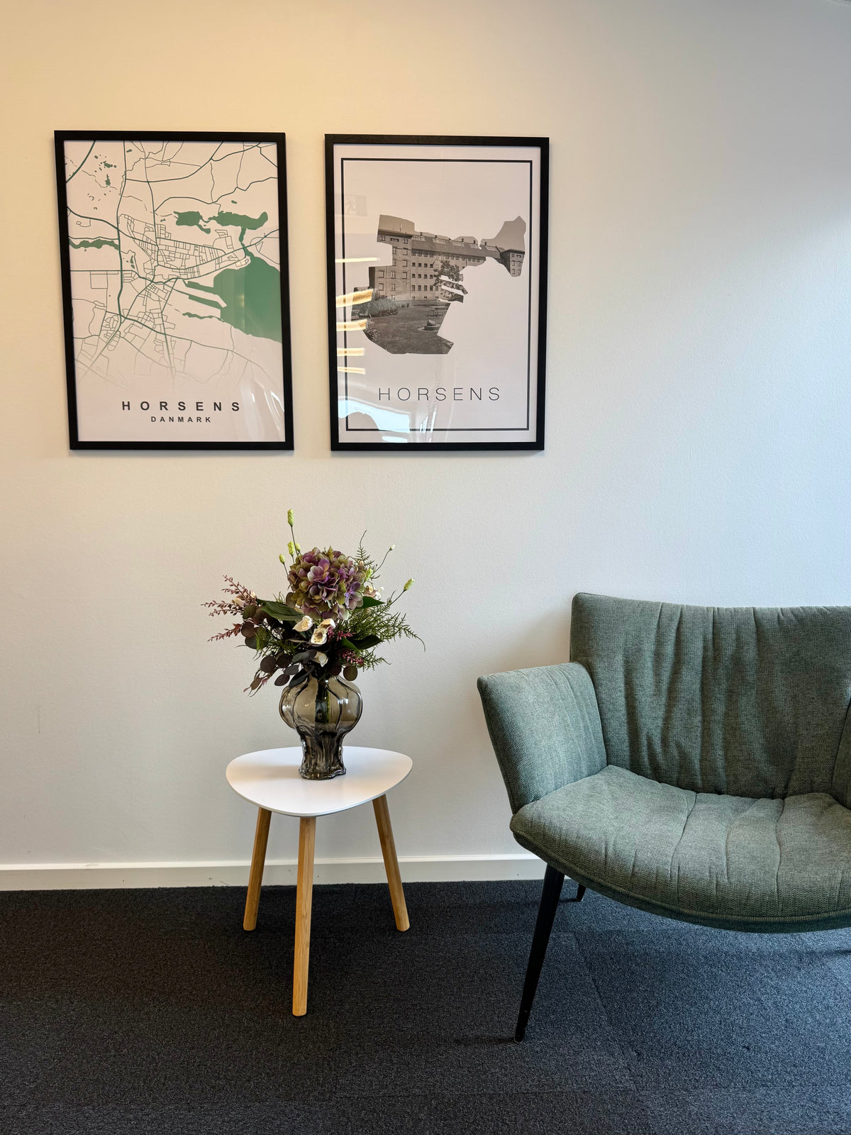 UNIKA lilla/grøn efterår