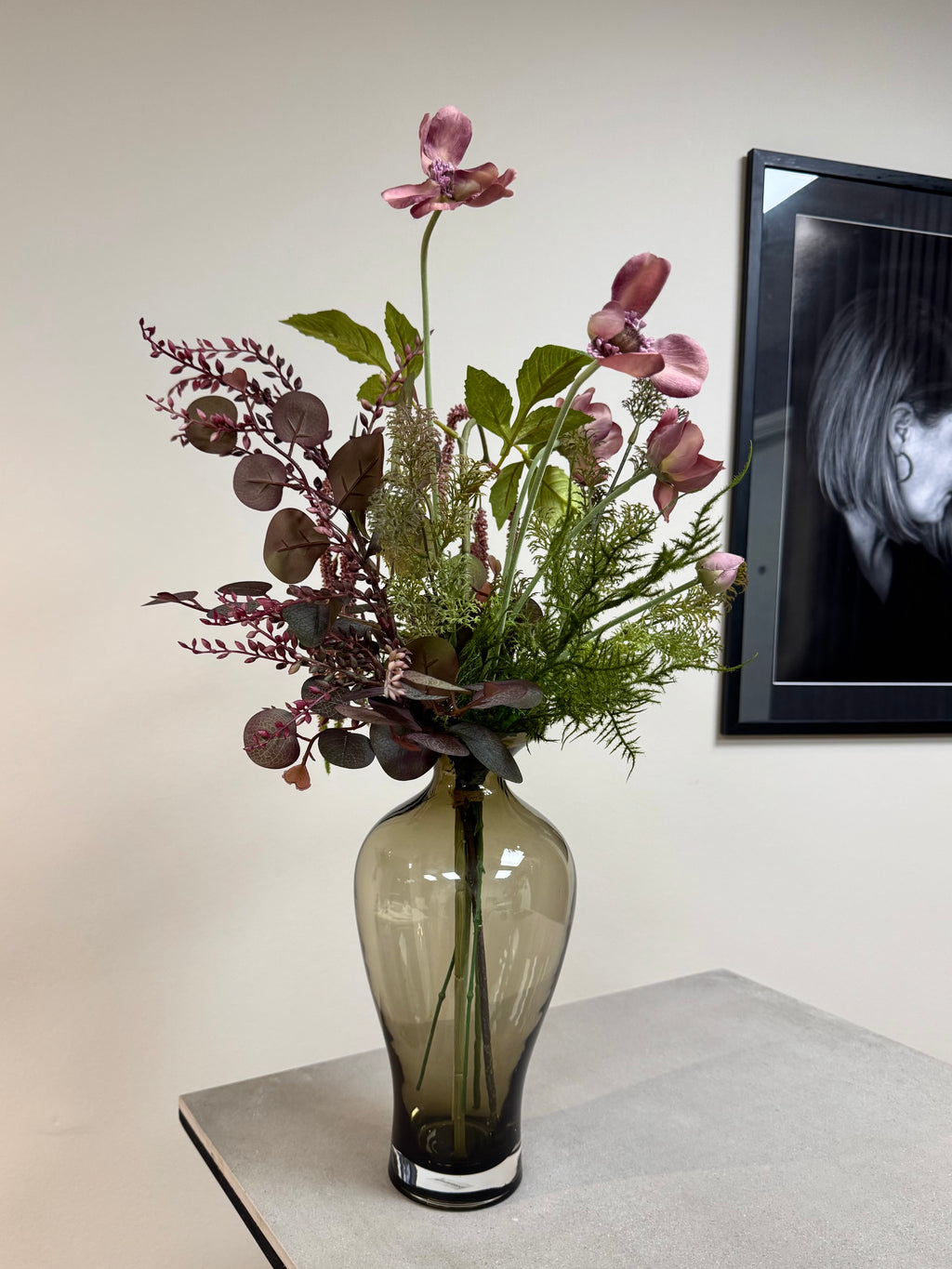 Rosa efterår med hænge Amaranthus