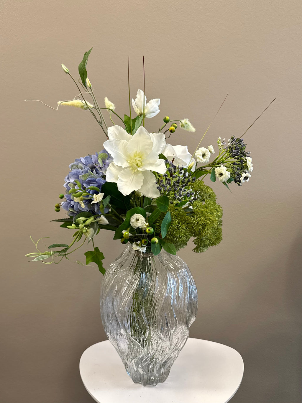 Deluxe blå hortensia buket