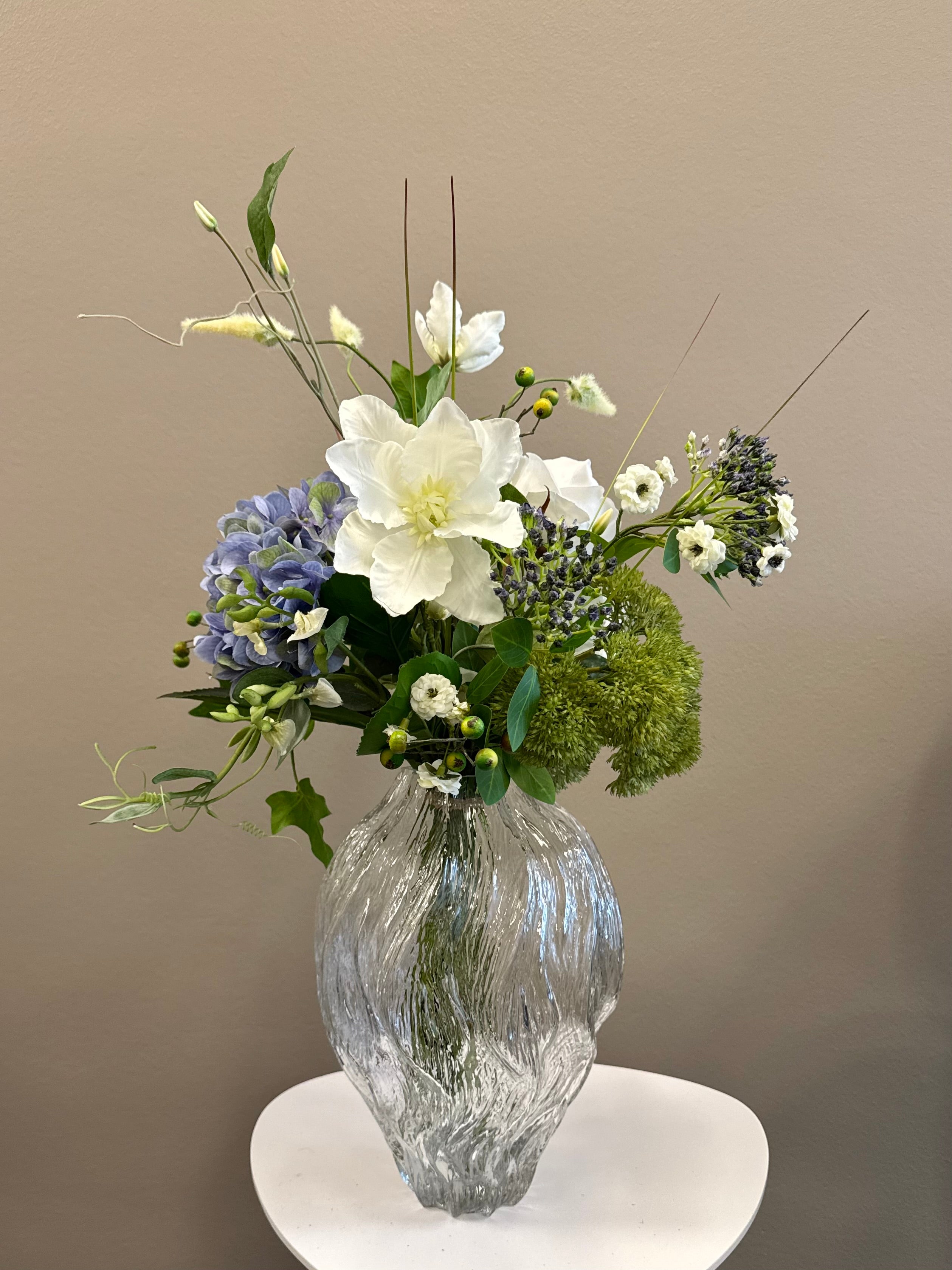 Deluxe blå hortensia buket