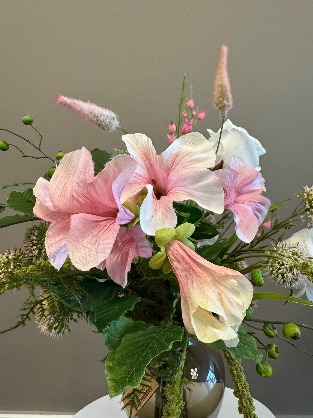 UNIKA hvid rose buket