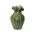 Vase grøn 9x9x14cm keramik