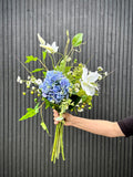 Deluxe blå hortensia buket
