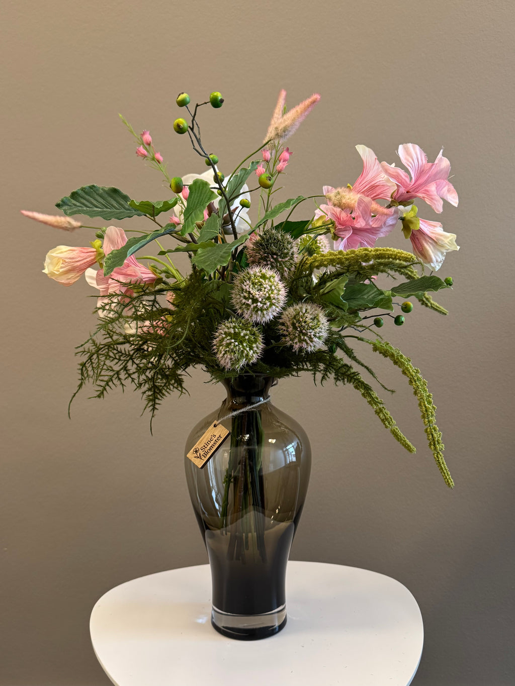 UNIKA hvid rose buket