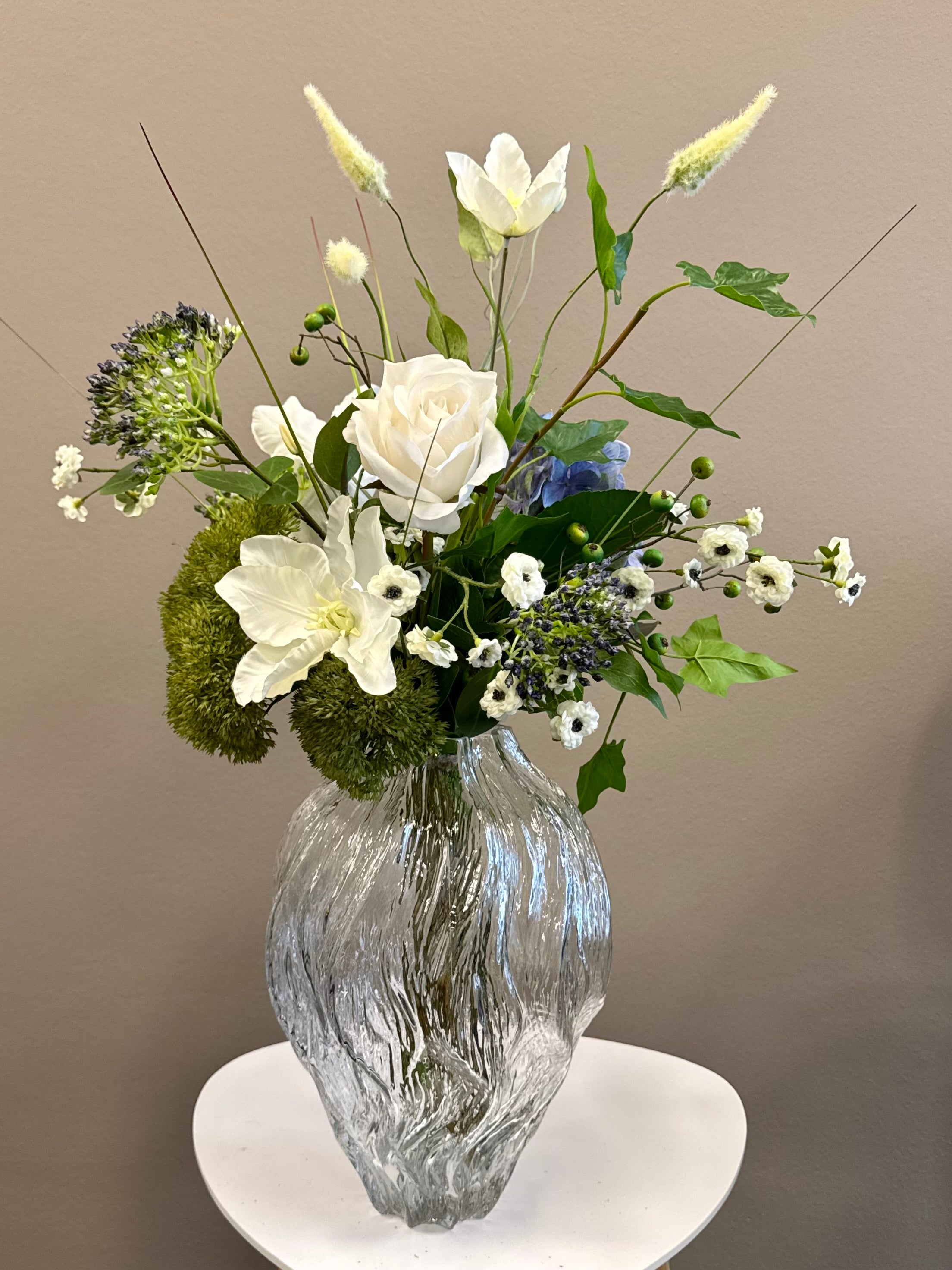 Deluxe blå hortensia buket