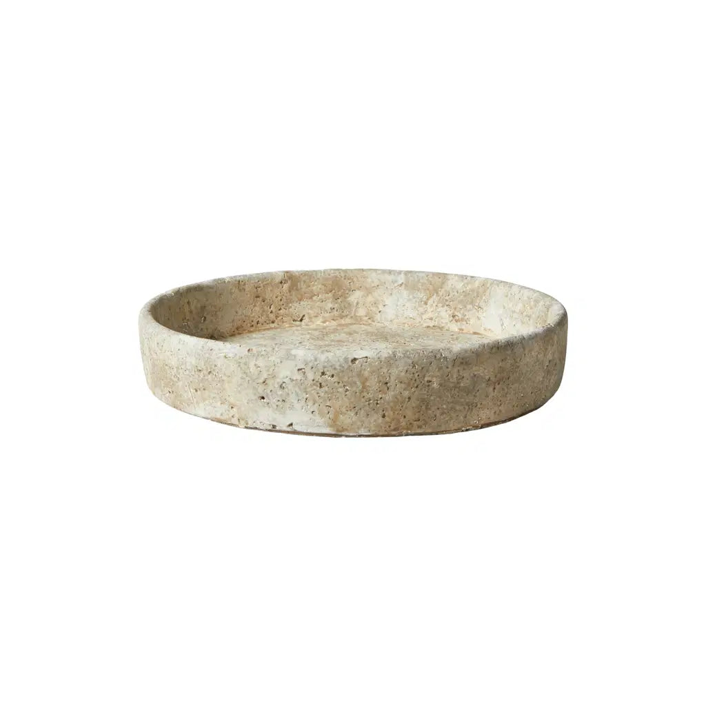 Fad deko D23x4,5cm cement