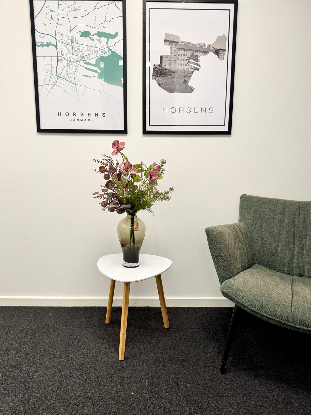 Rosa efterår med hænge Amaranthus