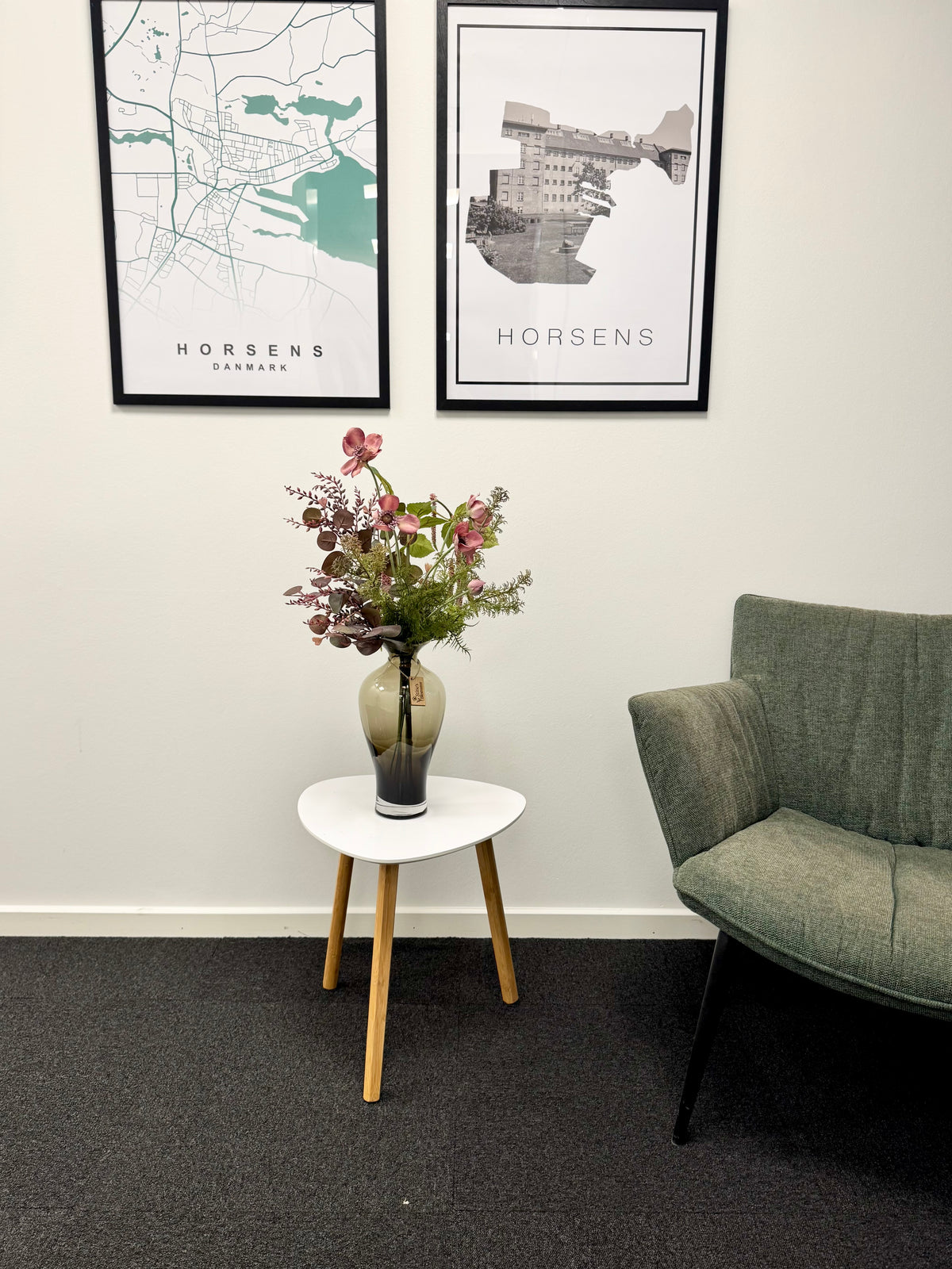 Rosa efterår med hænge Amaranthus