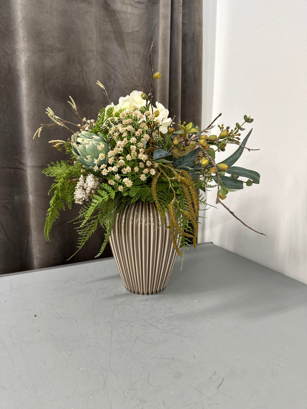 Hortensia/Rose buket tilbud