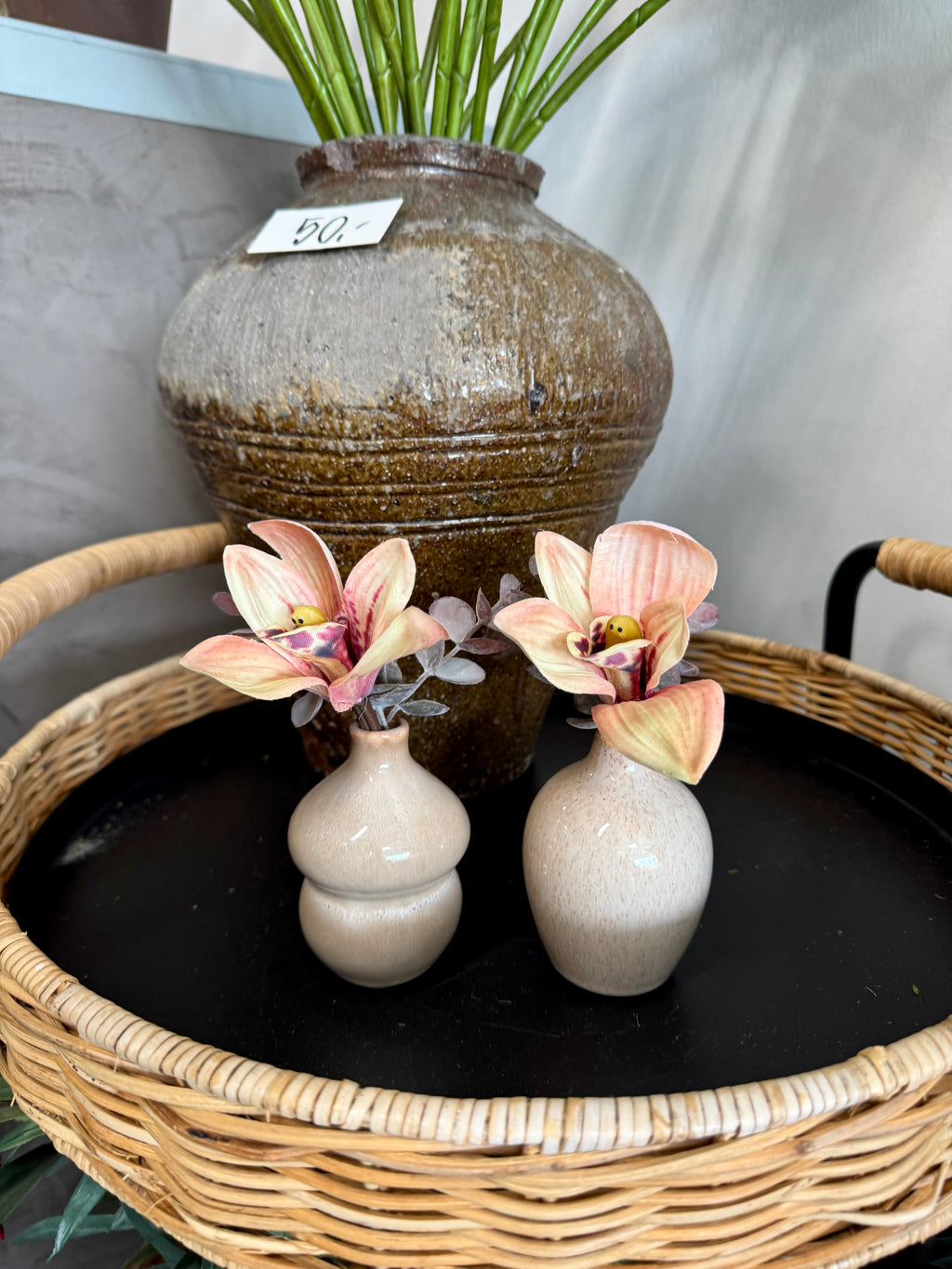 Lille vase inkl pynt (rund nr 2)