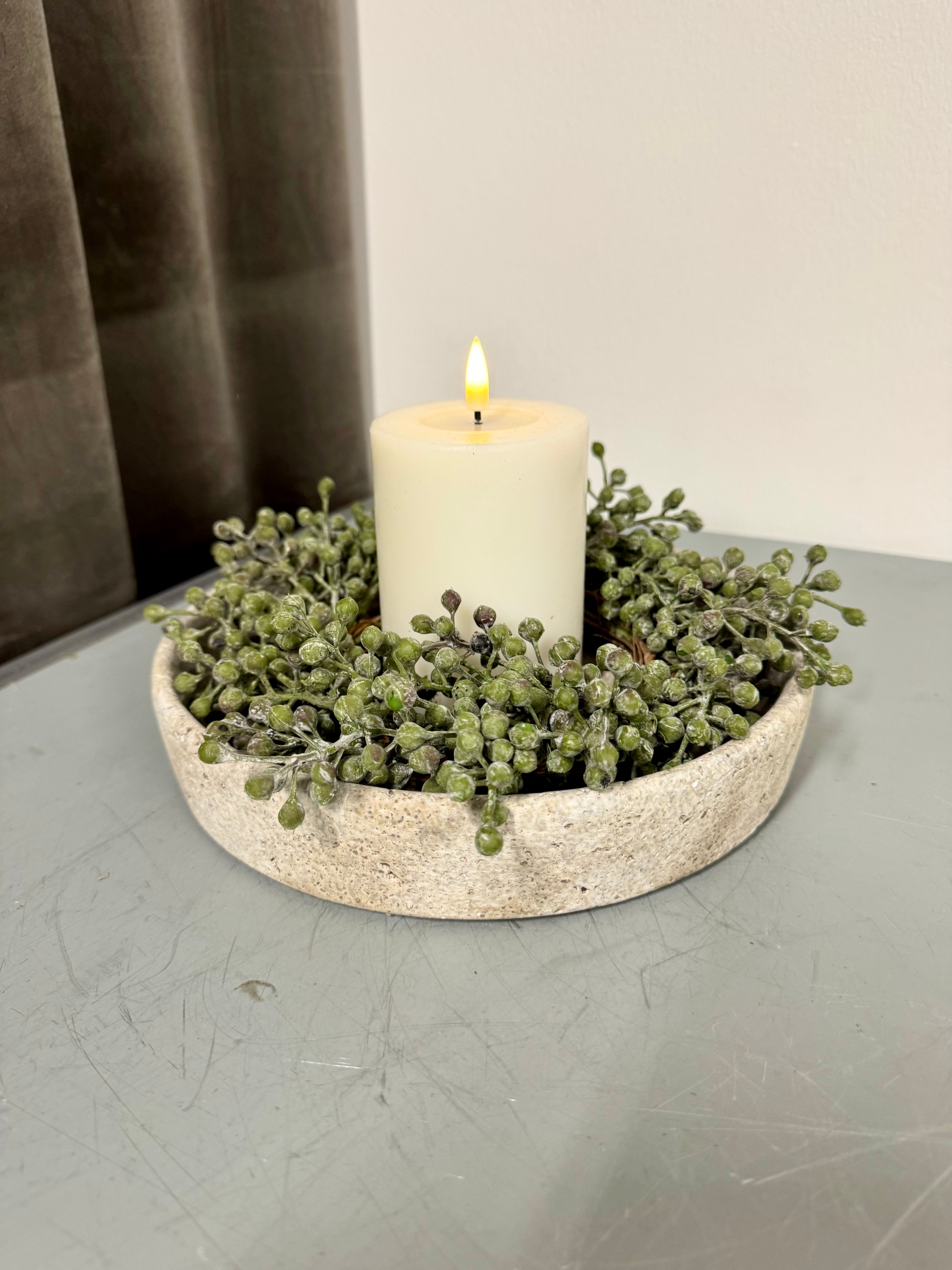 Dadel krans grøn ø 22 cm