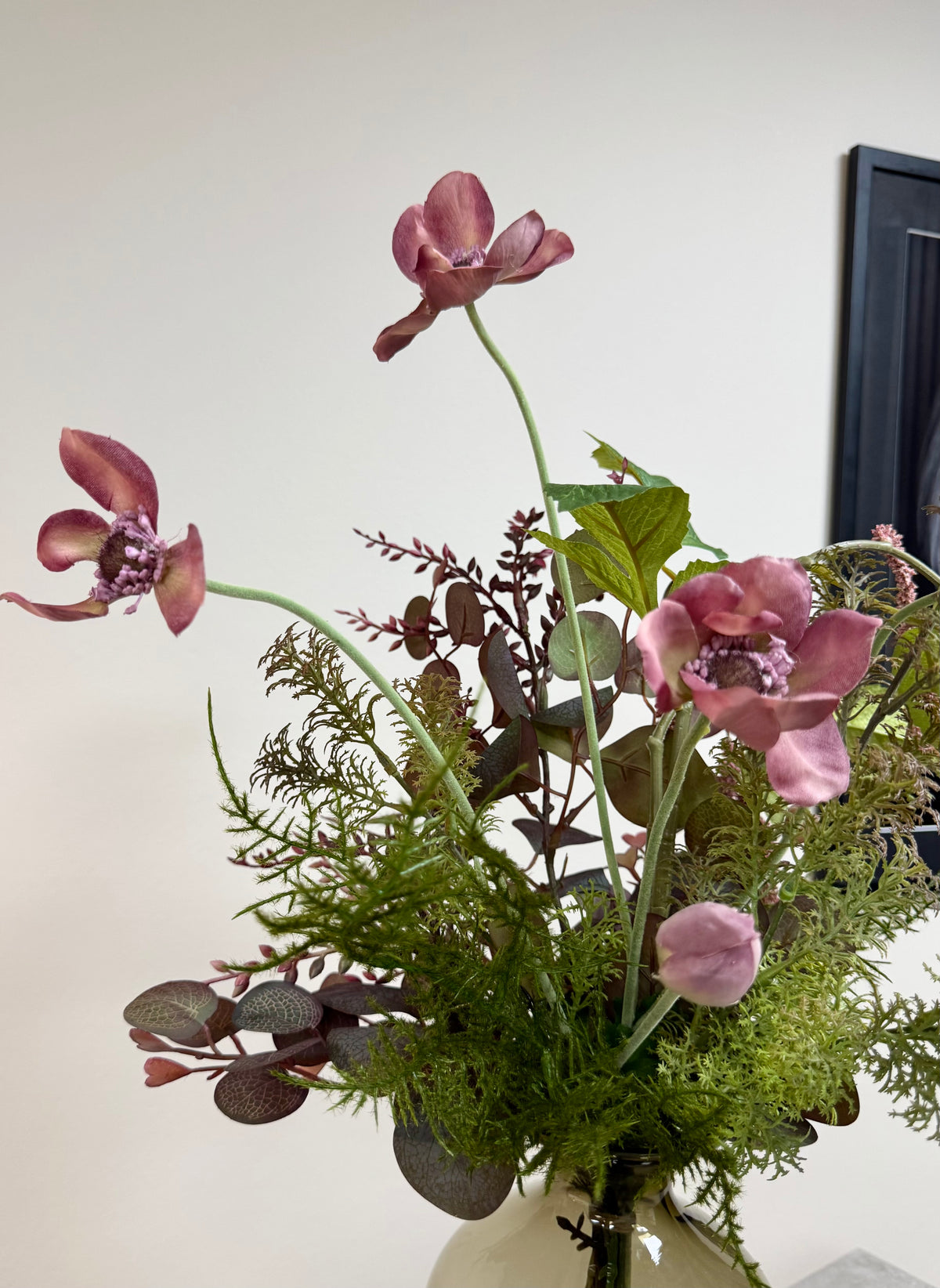 Rosa efterår med hænge Amaranthus