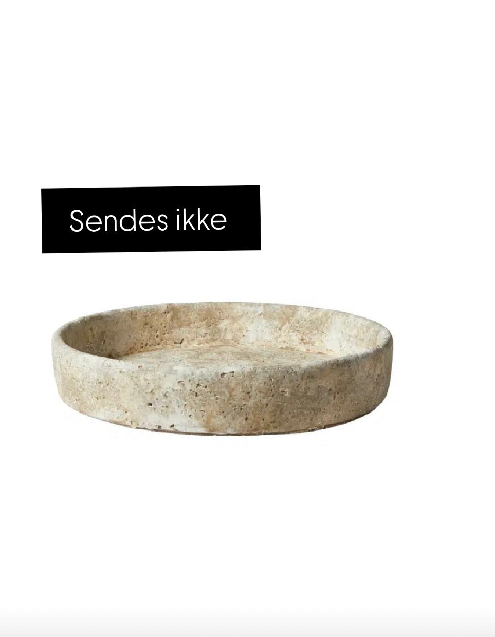 Fad deko D23x4,5cm cement