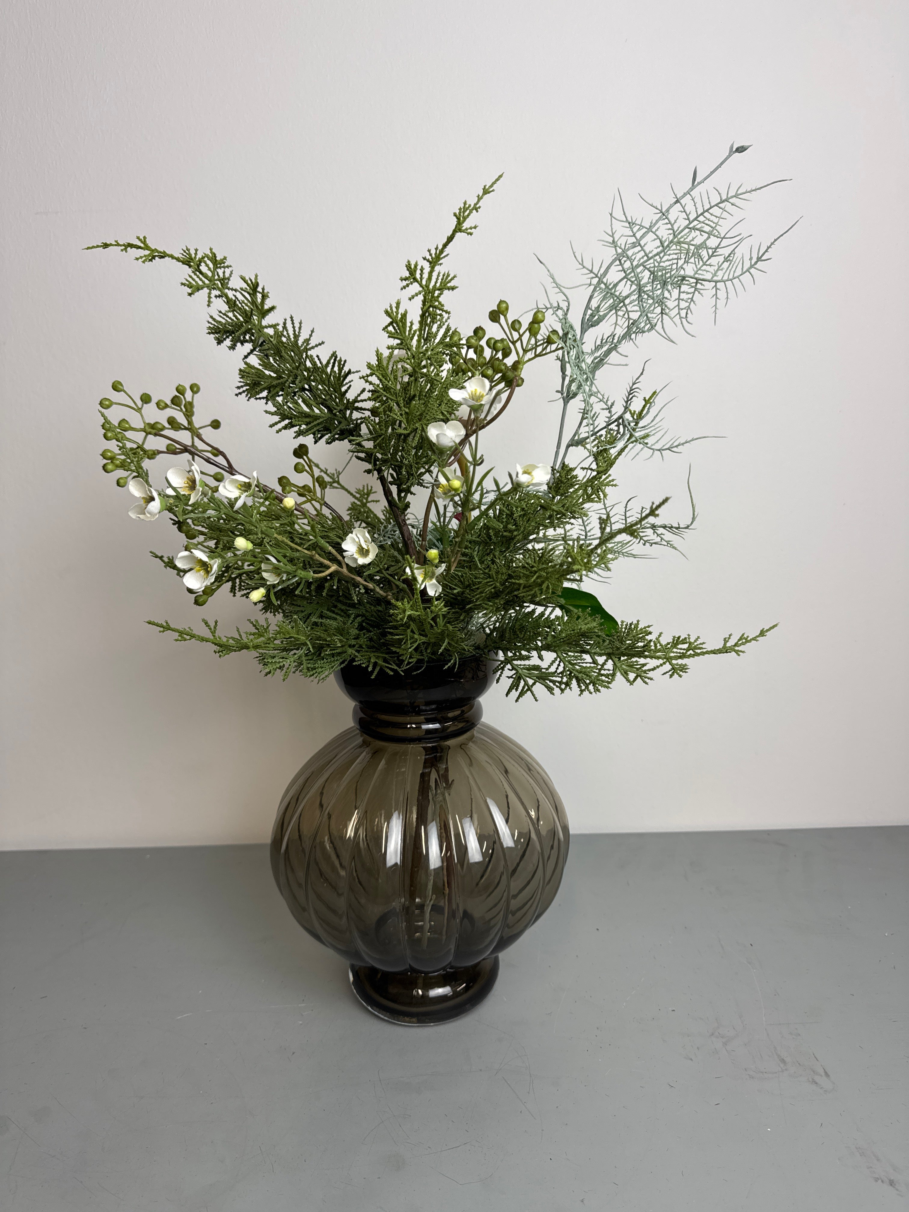 Vinterbuket hvid tilbud