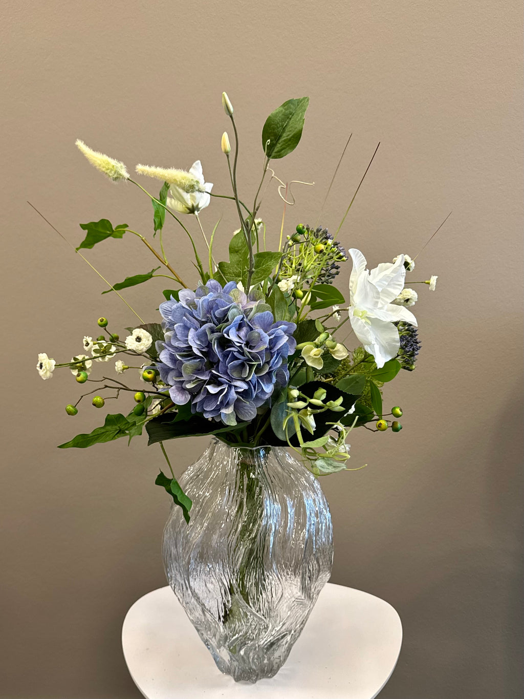 Deluxe blå hortensia buket