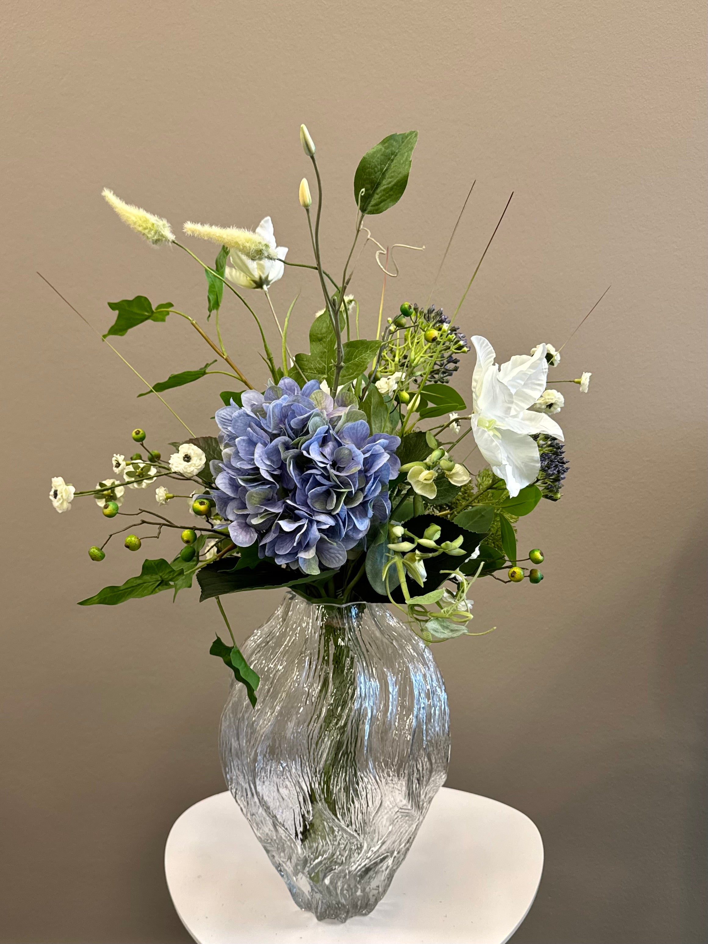 Deluxe blå hortensia buket