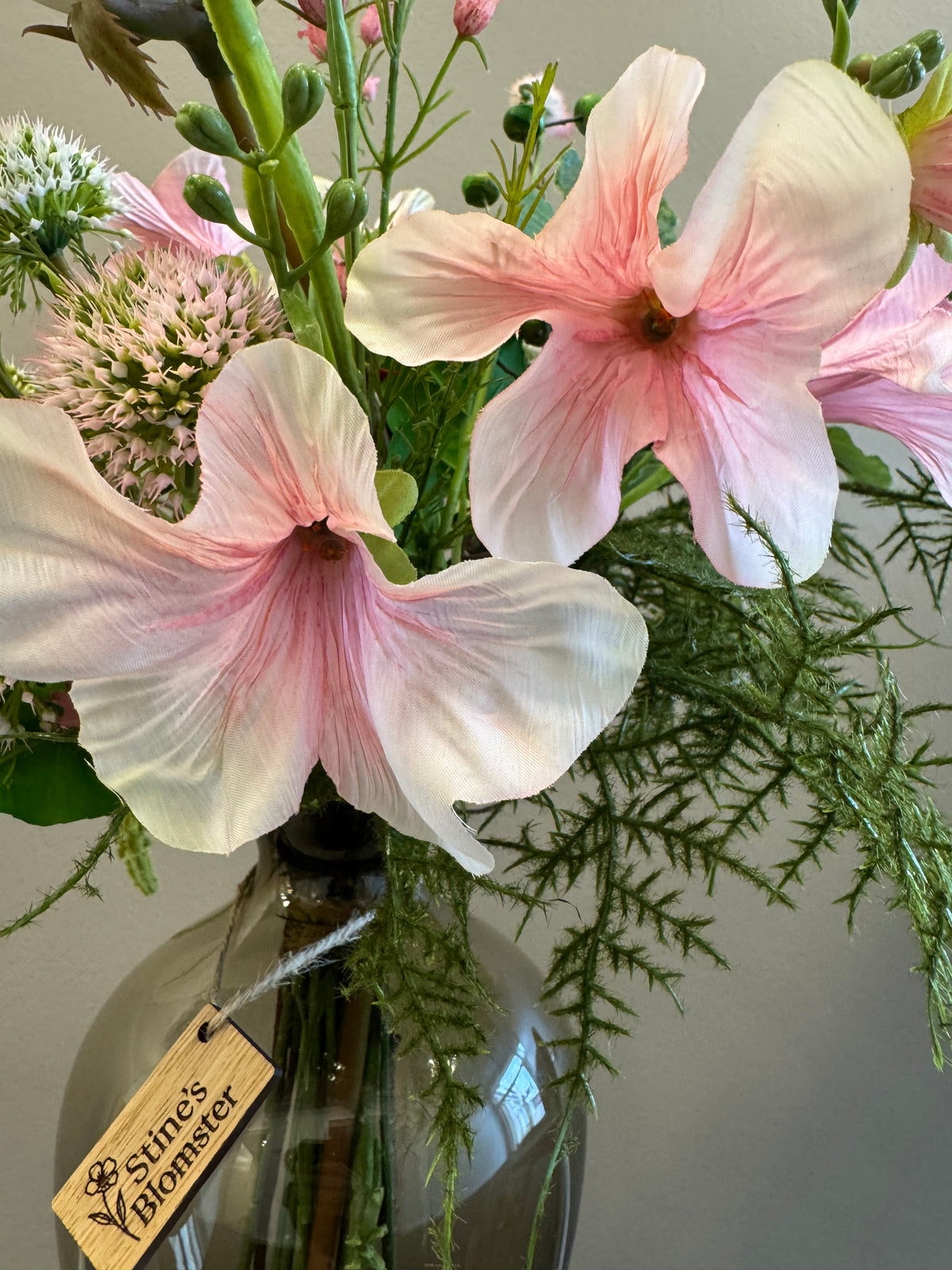 UNIKA hvid rose buket