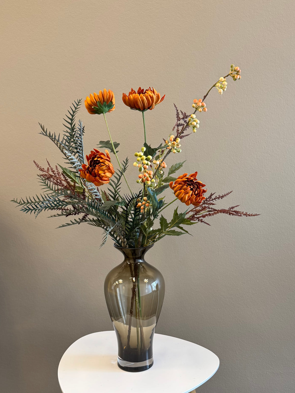 Mix med bla. Orange chrysanthemum