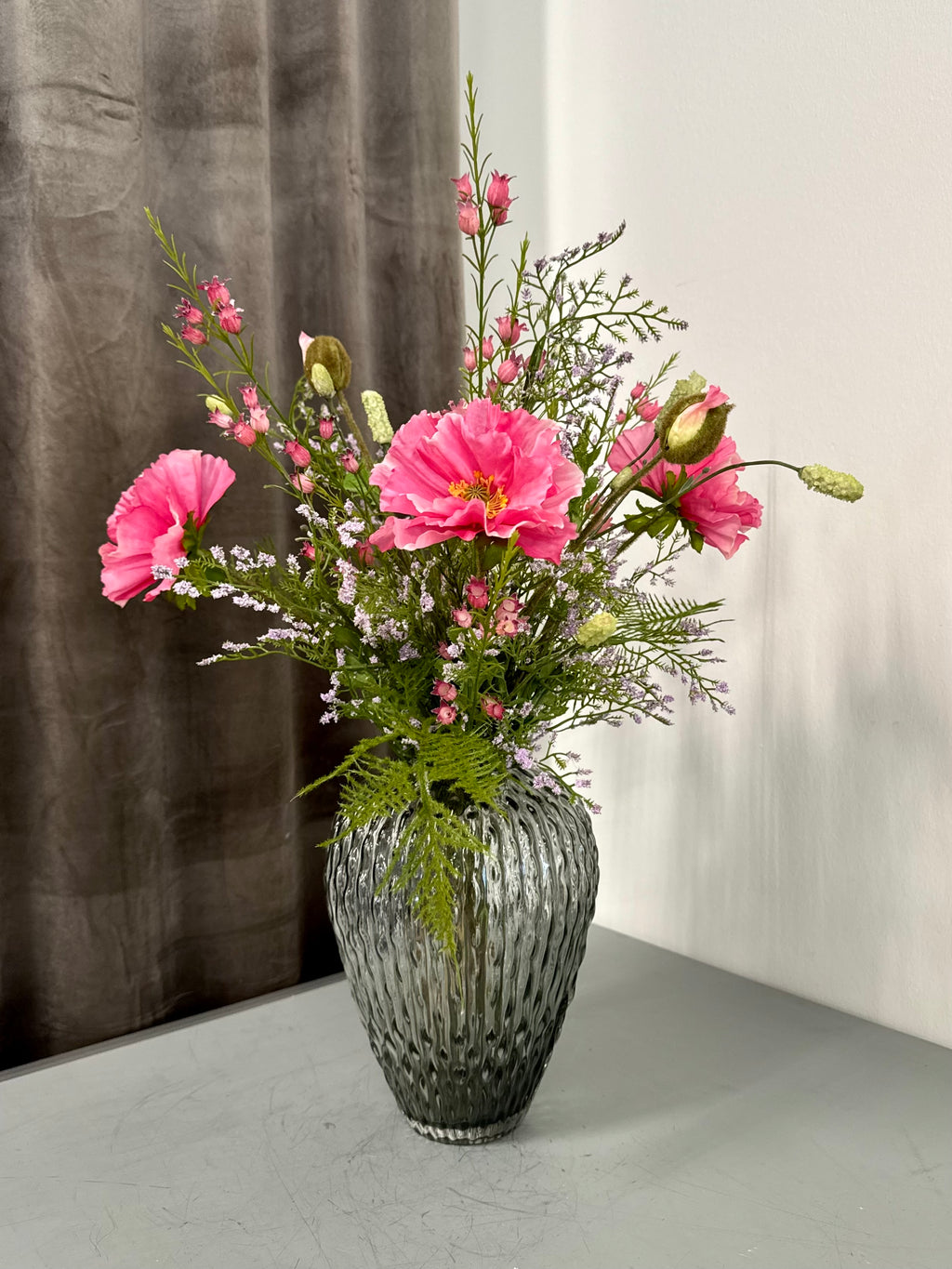 Pink valmue buket