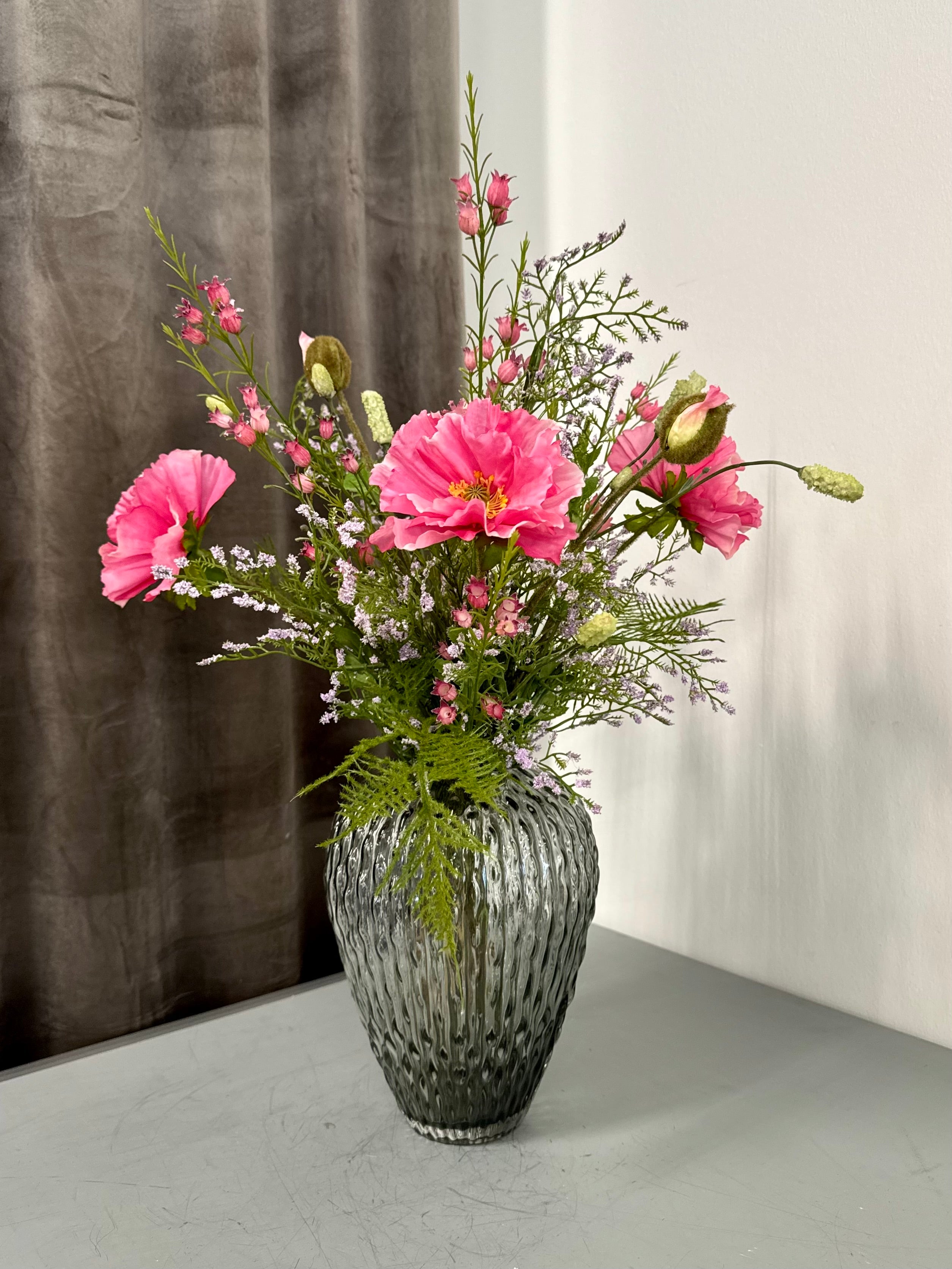Pink valmue buket