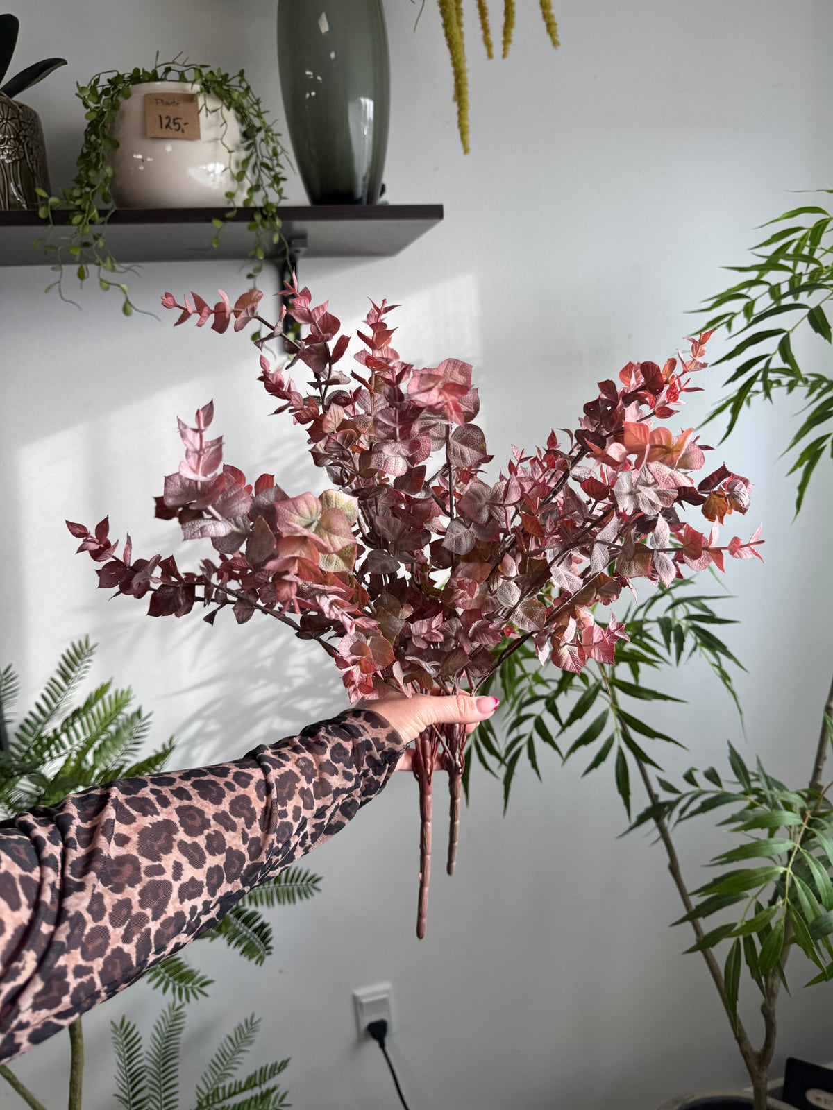 2 stilke rosa eucalyptus