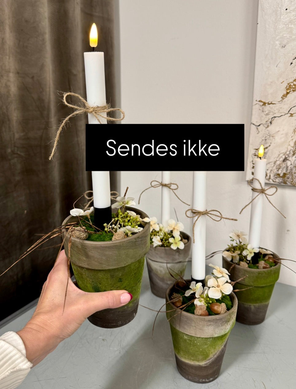 Lys deko efterår hvid