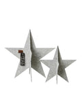 Stjerner lysgrå 2 stk