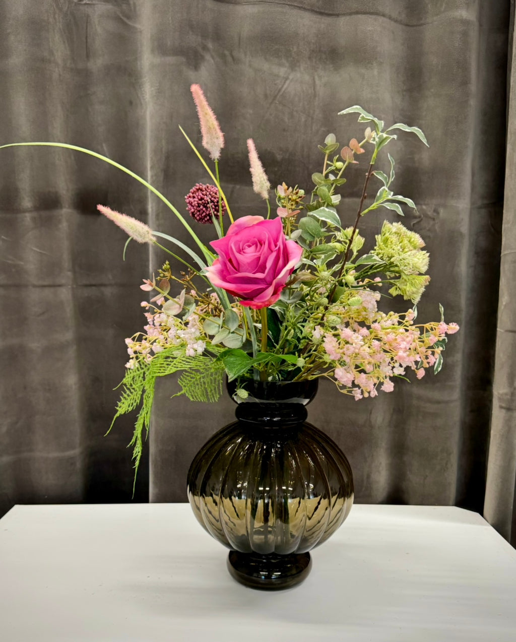 Unika pink rose buket