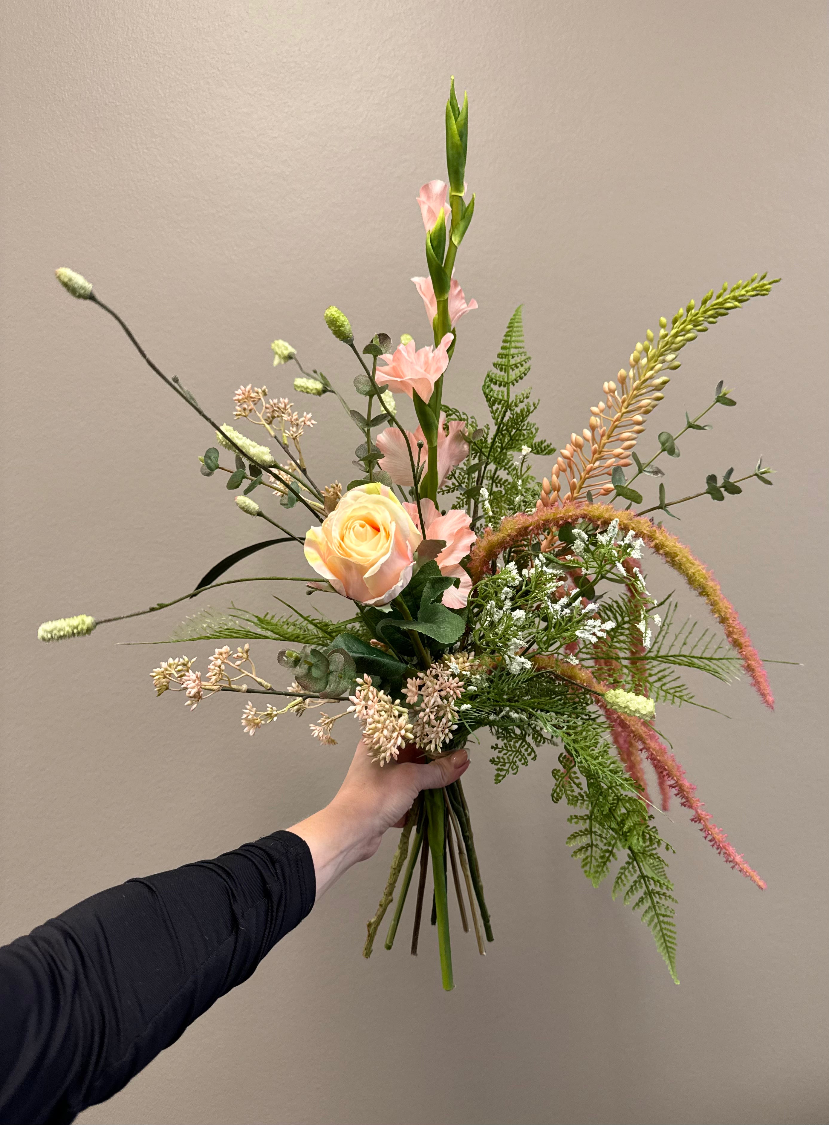 Deluxe gladiolus buket lyserød UNIKA